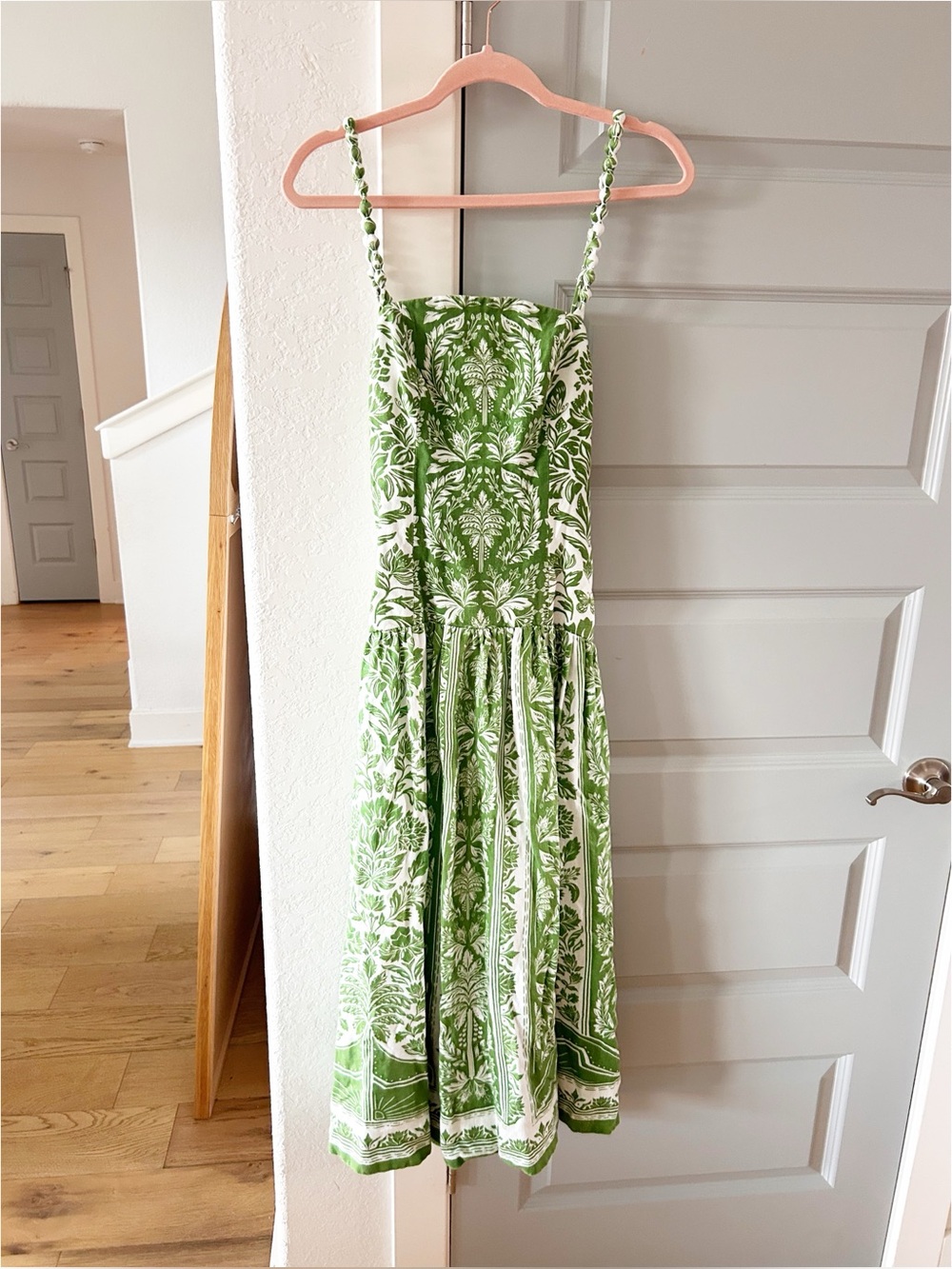 Farm Rio Delicate Tapestry Linen Drop Waist Midi Dress - Picture 5 of 10